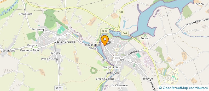 localisation de l'entreprise MONSIEUR YANNICK HELARD  LA ROCHE-JAUDY