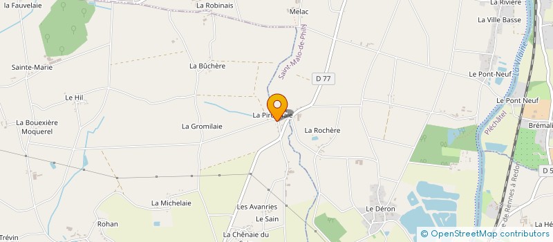 localisation de l'entreprise MONSIEUR YANNICK HERVE  GUIPRY-MESSAC