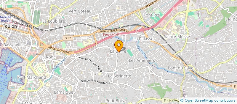 localisation de l'entreprise MONSIEUR YANNICK HEUDIARD à TOULON
