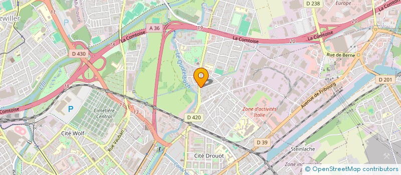 localisation de l'entreprise MONSIEUR YANNICK HEYMANN  ILLZACH