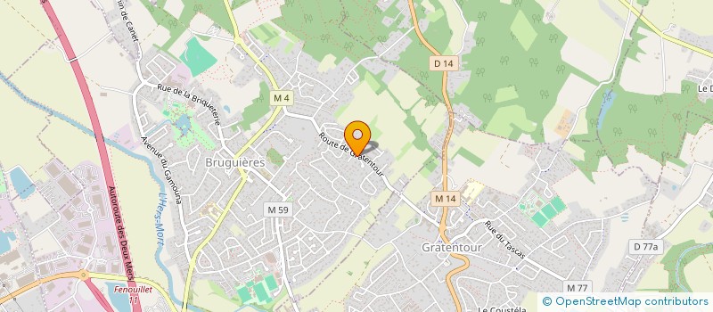 localisation de l'entreprise MONSIEUR YANNICK HIDALGO  BRUGUIERES