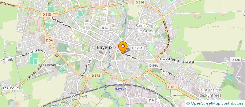 localisation de l'entreprise MONSIEUR YANNICK HIVIN  BAYEUX