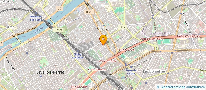 localisation de l'entreprise MONSIEUR YANNICK JACOB à CLICHY