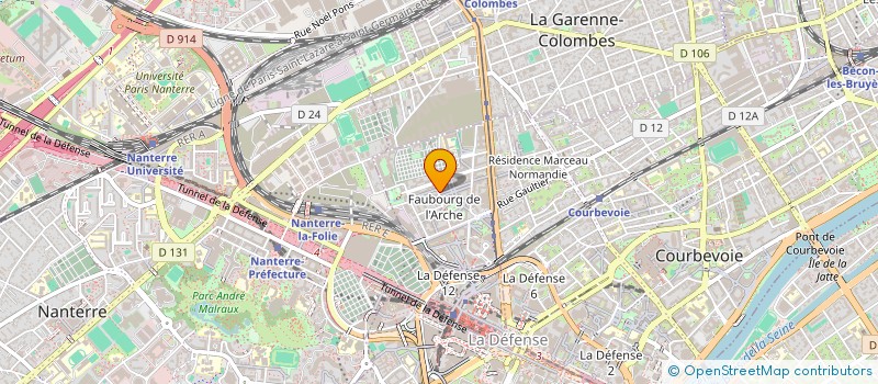 localisation de l'entreprise MONSIEUR YANNICK JACQUET-CRETIDES  COURBEVOIE