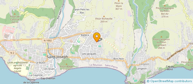 localisation de l'entreprise MONSIEUR YANNICK JAFFRELO à SAINT-JOSEPH