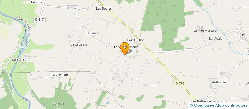 localisation de l'entreprise MONSIEUR YANNICK JOLIVET à FORGES DE LANOUEE