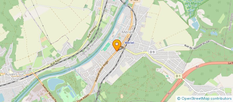 localisation de l'entreprise MONSIEUR YANNICK JOSSE  MERIEL