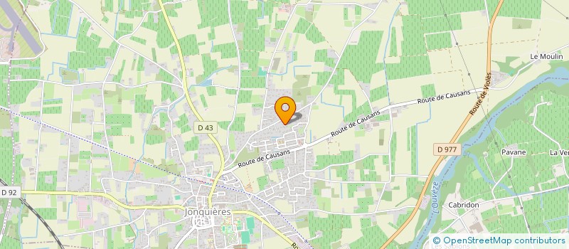 localisation de l'entreprise MONSIEUR YANNICK JUPPONT  JONQUIERES