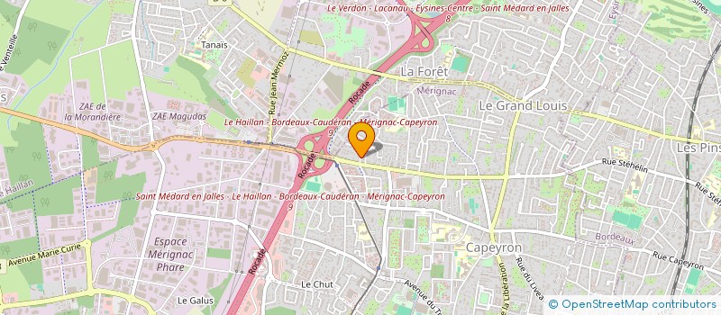 localisation de l'entreprise MONSIEUR YANNICK KASONGO  MERIGNAC