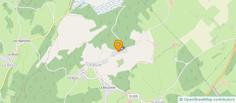 localisation de l'entreprise MONSIEUR YANNICK KEHRLI  LE BIZOT