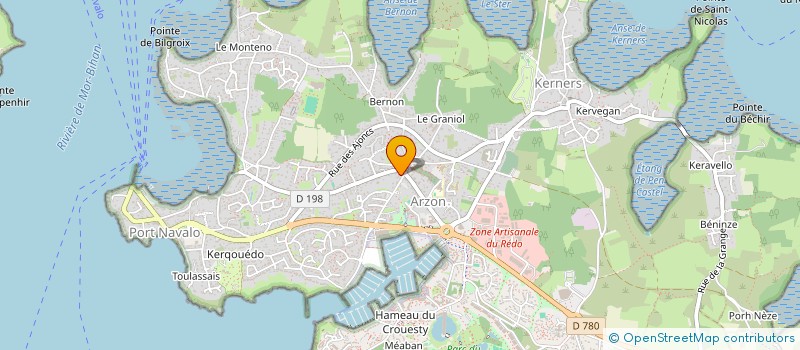 localisation de l'entreprise MONSIEUR YANNICK KERIGNARD  ARZON