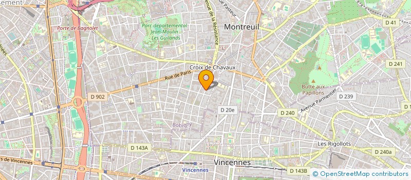 localisation de l'entreprise MONSIEUR YANNICK KERLEGUER à MONTREUIL