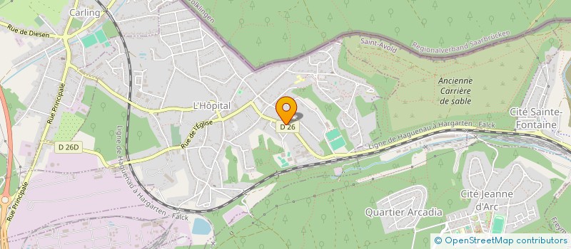 localisation de l'entreprise MONSIEUR YANNICK KIRCHNER  L'HOPITAL