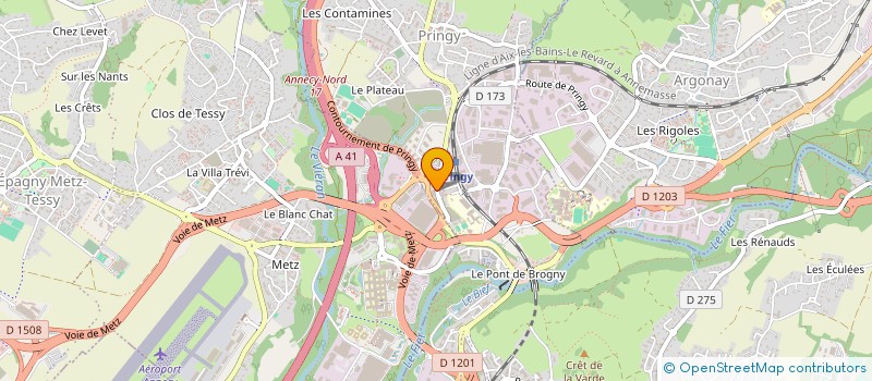 localisation de l'entreprise MONSIEUR YANNICK KURI  ANNECY