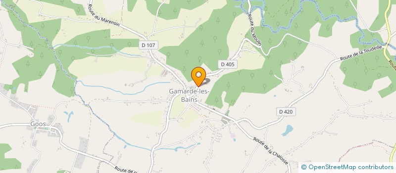 localisation de l'entreprise MONSIEUR YANNICK LABARTHE  GAMARDE-LES-BAINS