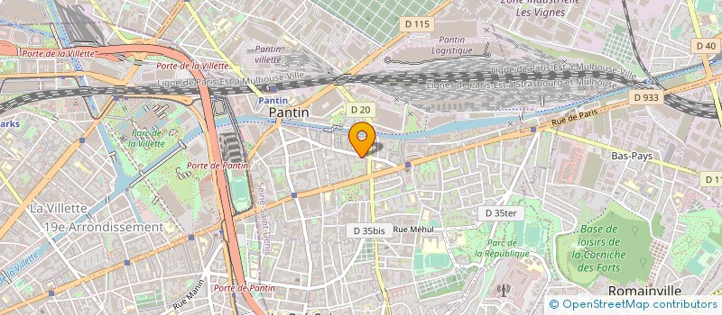 localisation de l'entreprise MONSIEUR YANNICK LABROUSSE à PANTIN