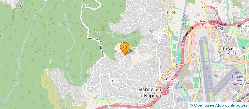 localisation de l'entreprise MONSIEUR YANNICK LACROIX  MANDELIEU-LA-NAPOULE
