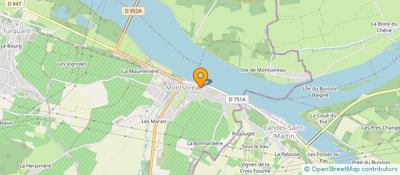 localisation de l'entreprise MONSIEUR YANNICK LAFOURCADE  MONTSOREAU