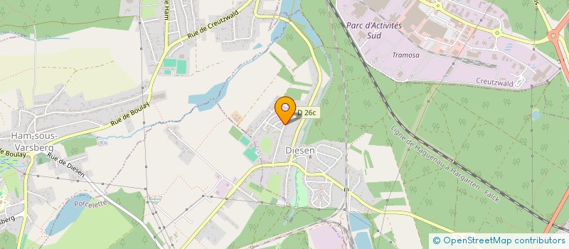 localisation de l'entreprise MONSIEUR YANNICK LAGRANGE  DIESEN