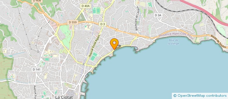 localisation de l'entreprise MONSIEUR YANNICK LAI  LA CIOTAT