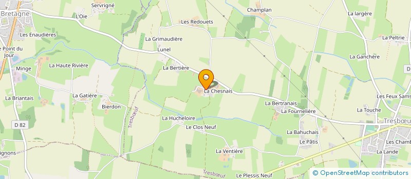 localisation de l'entreprise MONSIEUR YANNICK LANGOUET  TRESBUF