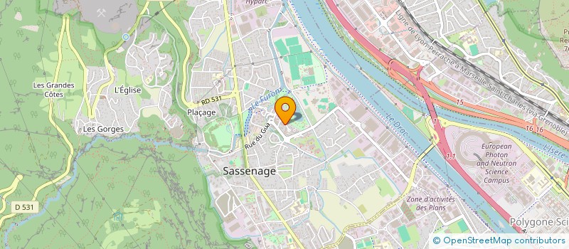 localisation de l'entreprise MONSIEUR YANNICK LANGOUX  SASSENAGE