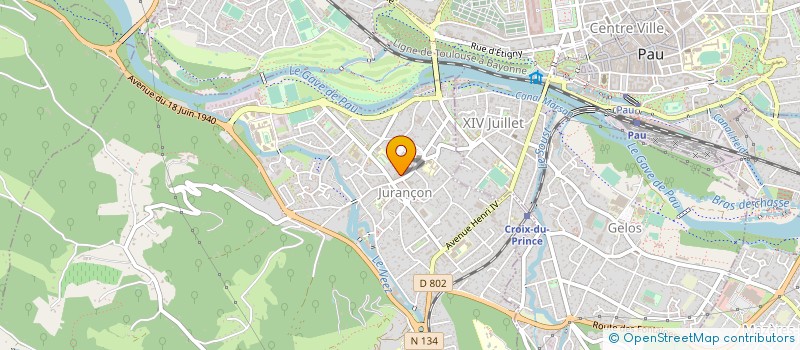 localisation de l'entreprise MONSIEUR YANNICK LAPART  JURANCON