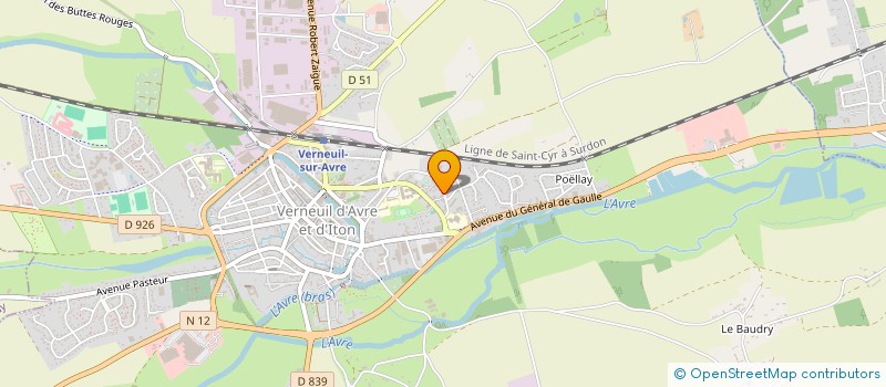 localisation de l'entreprise MONSIEUR YANNICK LAURENT  VERNEUIL D'AVRE ET D'ITON