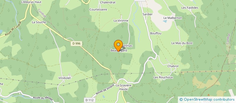 localisation de l'entreprise MONSIEUR YANNICK LAURENT  CUNLHAT