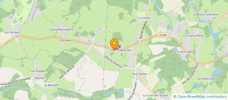 localisation de l'entreprise MONSIEUR YANNICK LAVAL  SAINT-JUST-LE-MARTEL