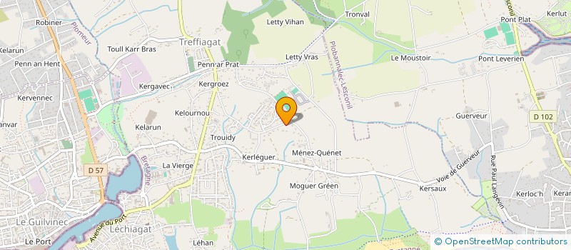 localisation de l'entreprise MONSIEUR YANNICK LE BEC  TREFFIAGAT