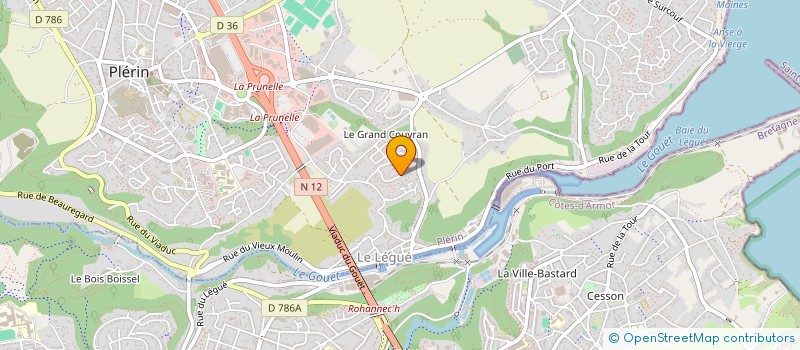 localisation de l'entreprise MONSIEUR YANNICK LE BOUARD  PLERIN