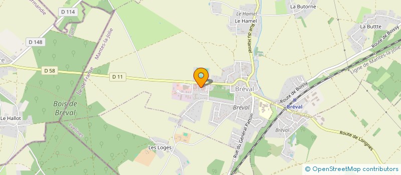 localisation de l'entreprise MONSIEUR YANNICK LE BOURTHE  BREVAL