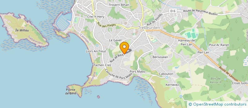 localisation de l'entreprise MONSIEUR YANNICK LE CALVEZ  PLEUMEUR-BODOU