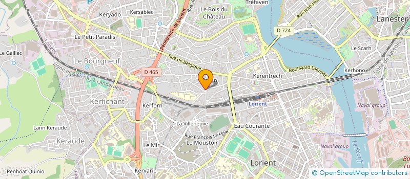 localisation de l'entreprise MONSIEUR YANNICK LE FUR  LORIENT