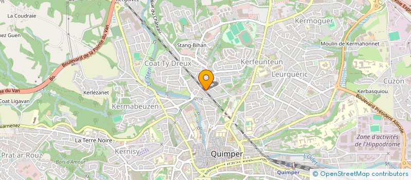 localisation de l'entreprise MONSIEUR YANNICK LE GAC à QUIMPER