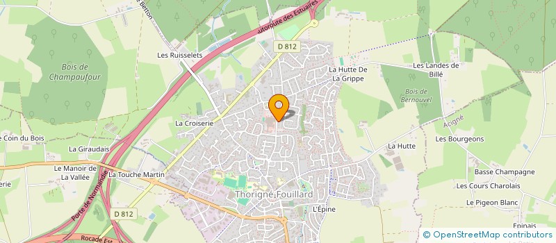 localisation de l'entreprise MONSIEUR YANNICK LE GAL  THORIGNE-FOUILLARD