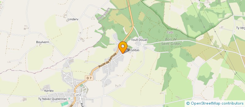 localisation de l'entreprise MONSIEUR YANNICK LE GALL  CAST