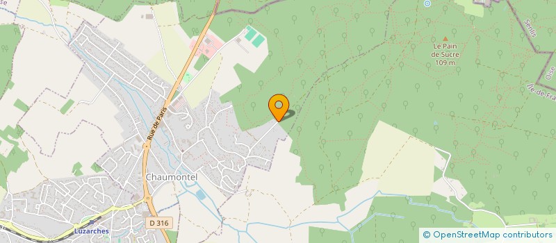 localisation de l'entreprise MONSIEUR YANNICK LE GUENEC  CHAUMONTEL