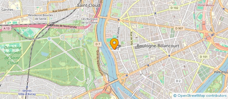 localisation de l'entreprise MONSIEUR YANNICK LE JAOUEN  BOULOGNE-BILLANCOURT