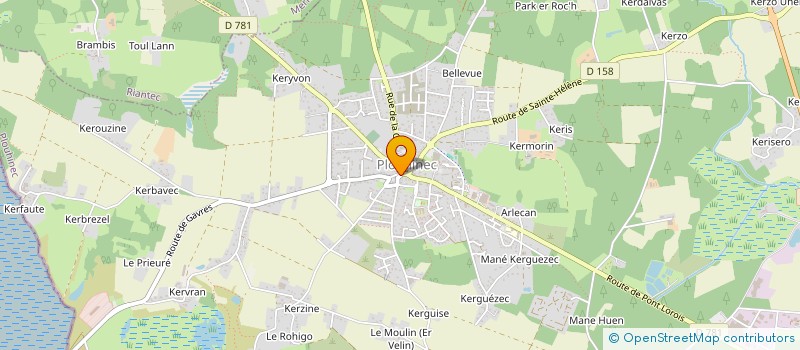 localisation de l'entreprise MONSIEUR YANNICK LE PAVEC à PLOUHINEC
