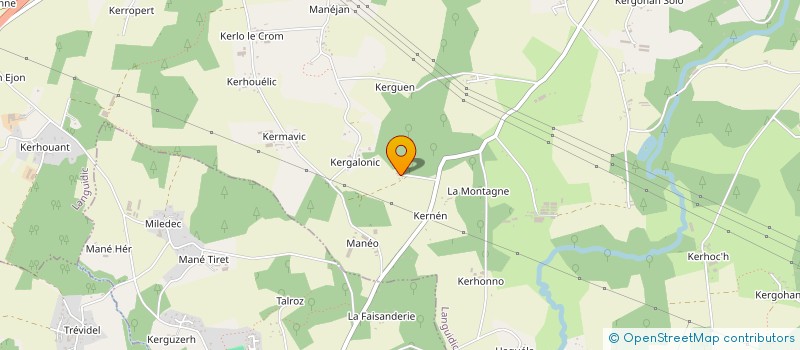 localisation de l'entreprise MONSIEUR YANNICK LE ROUX à LANGUIDIC