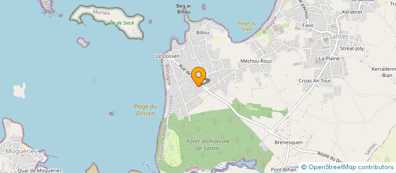 localisation de l'entreprise MONSIEUR YANNICK LE ROUX  SANTEC