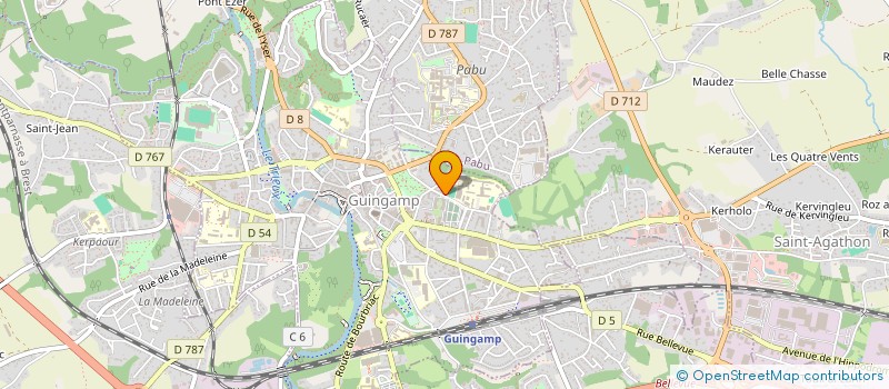 localisation de l'entreprise MONSIEUR YANNICK LE SOUDER  GUINGAMP