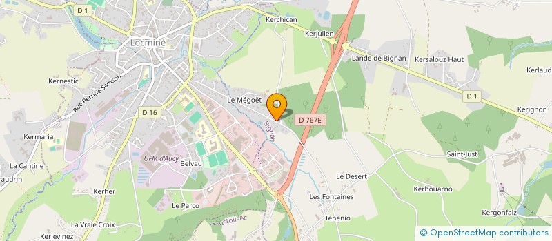 localisation de l'entreprise MONSIEUR YANNICK LE STER  BIGNAN