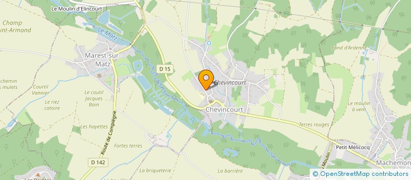 localisation de l'entreprise MONSIEUR YANNICK LEBAIL  CHEVINCOURT