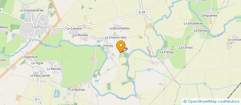 localisation de l'entreprise MONSIEUR YANNICK LEBASCLE  TREFFIEUX