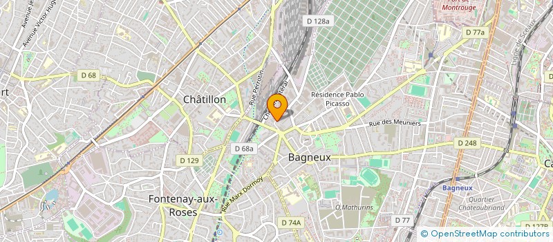 localisation de l'entreprise MONSIEUR YANNICK LEBLANC  BAGNEUX