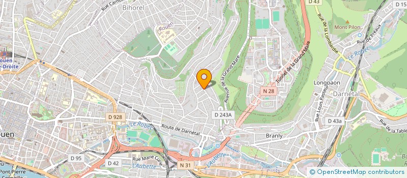 localisation de l'entreprise MONSIEUR YANNICK LEFEBVRE  ROUEN