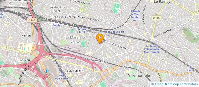 localisation de l'entreprise MONSIEUR YANNICK LELARDOUX à VILLEMOMBLE